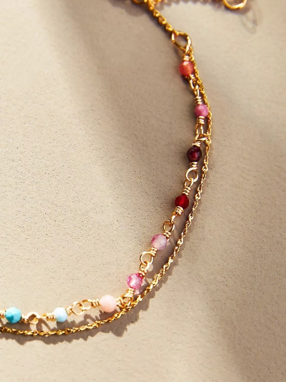 NWT Anthropologie Delicate Beaded Layer Bracelet - Picture 2 of 5
